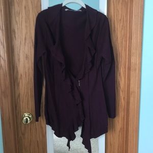 Athleta Plum Cardigan